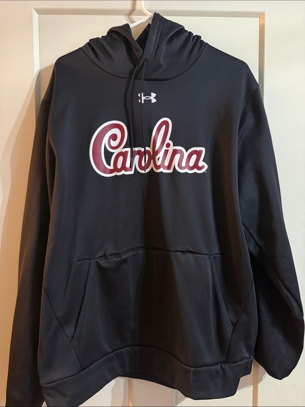 Under Armour Black Hoodie with Carolina Script